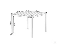 Mesa De Jardín Gris 95x95 Cm PRATO -Jardín Muebles Ventas f74e82ee4048cf5e6a64e90945cbb12dd4f26601 1b3ec0680f9749c6806eca5a61868cff