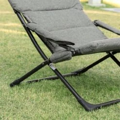 Outsunny 2 En 1 Silla De Camping Plegable Silla De Jardín Portátil Con Cojín Acolchado Extraíble Y Reposabrazos Marco De Acero Para Terraza Playa Exterior 66x94x79 Cm Gris -Jardín Muebles Ventas f8532e579330599a8174751bab0e079f831a7c93 0635a47ff948433fbe10612c1d9bafd1