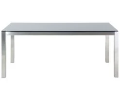 Mesa De Comedor De Metal/vidrio Templado Negro/plateado 180 X 90 Cm GROSSETO -Jardín Muebles Ventas f9e01dca5c25aa6dea6f33ce6dbc7c4bfae65009 35868738d7574f6eaf831851fb282eae