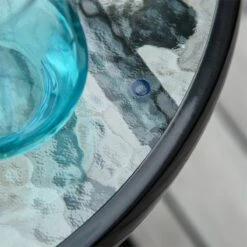 Outsunny Mesa De Vidrio Redonda Plegable Mesa De Jardín Con Hebilla De Seguridad Borde Cubierto De Metal Patio Interior Y Exterior Ø45x50 Cm Negro -Jardín Muebles Ventas fdbf24d7290f37bab4ae8145347bae478e38e69a bb5e08f391c04b3fab770cd4cb6b3bde