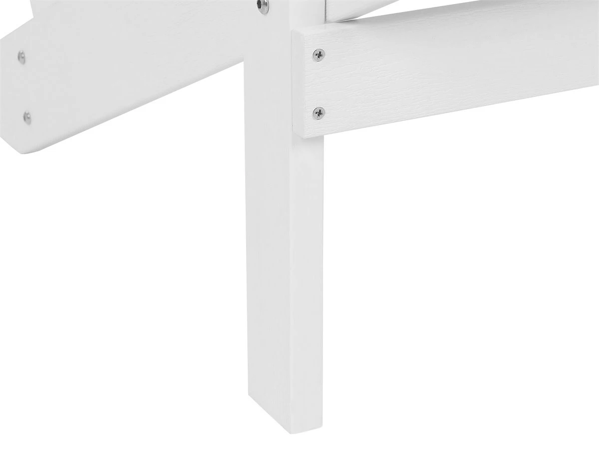 Silla De Jardín Blanca Con Reposapiés ADIRONDACK 12 Silla De Jardín Blanca Con Reposapiés ADIRONDACK - Imagen 10