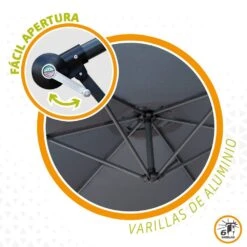 Parasol Excéntrico Banana 300 Cm Gris Mástil Aluminio Aktive Garden -Jardín Muebles Ventas fecb4f24bbbef51c04e64285ac0d6b463413522c 0ec40ad7404a4806aec3ff114040cd08